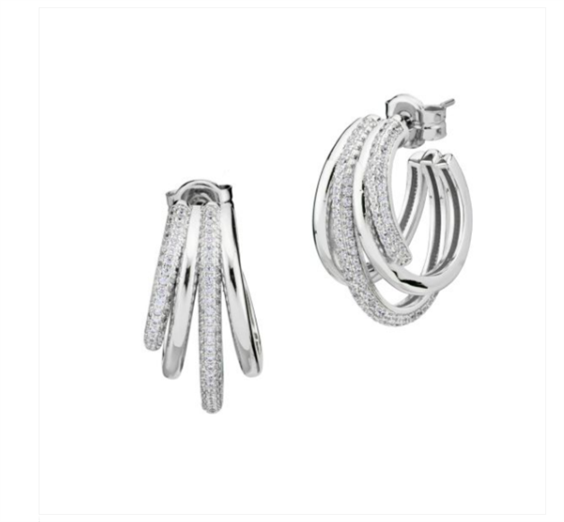 Pendientes Boccadamo Mujer Starry in Bronce Cubic Zirconia XOR793 - XOR793